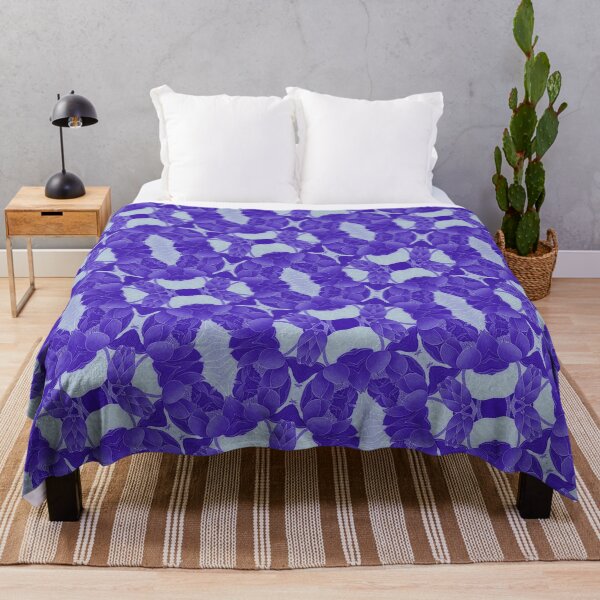 Item preview, Dark Blue Lotus Flower Pattern Design designed and sold by elliebart.