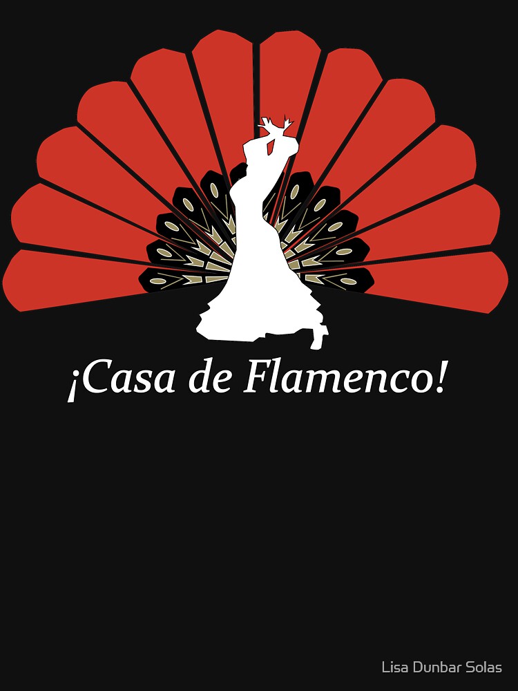 Thumbnail 7 of 7, Classic T-Shirt, Casa de Flamenco (Black) designed and sold by LightningSolas.