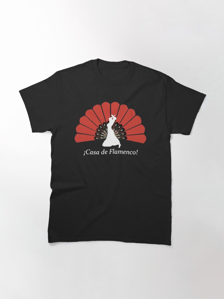 Thumbnail 3 of 7, Classic T-Shirt, Casa de Flamenco (Black) designed and sold by LightningSolas.