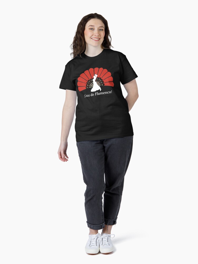 Thumbnail 4 of 7, Classic T-Shirt, Casa de Flamenco (Black) designed and sold by LightningSolas.