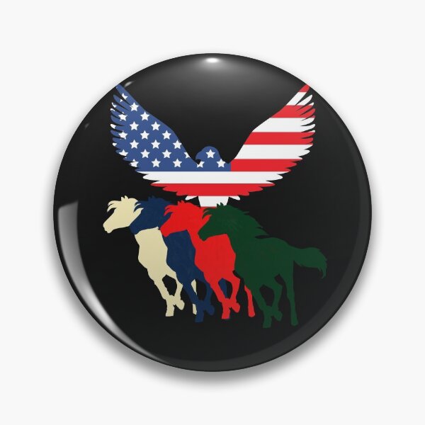 Item preview, FOUR HORSES, FOUR HORSES OF THE APOCALYPSE, AMERICAN EAGLE designed and sold by R B Chrystal.