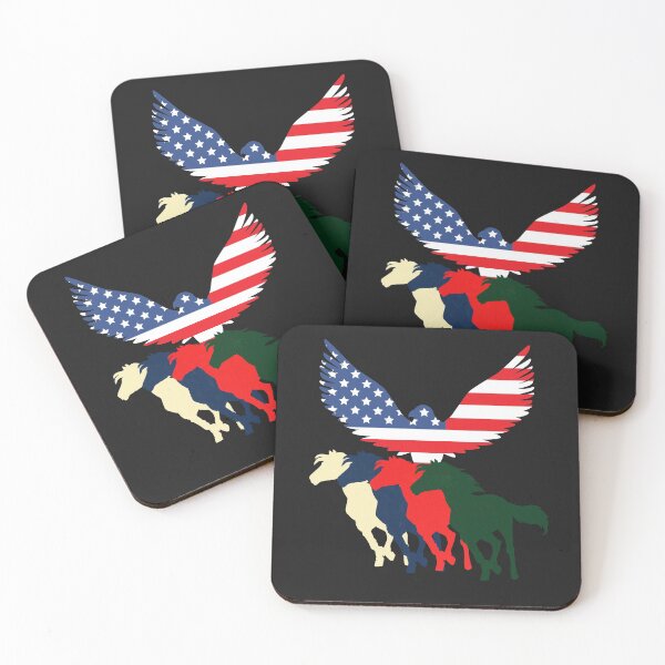 Item preview, FOUR HORSES, FOUR HORSES OF THE APOCALYPSE, AMERICAN EAGLE designed and sold by R B Chrystal.