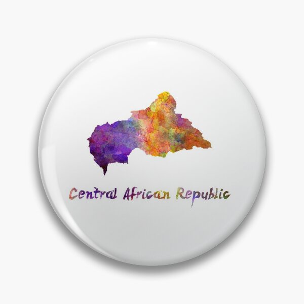 Item preview, Central African Republic in watercolor designed and sold by paulrommer.