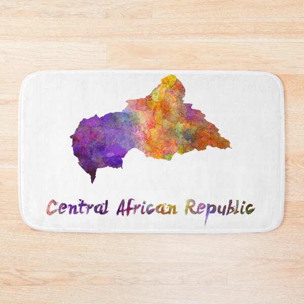 Item preview, Central African Republic in watercolor designed and sold by paulrommer.