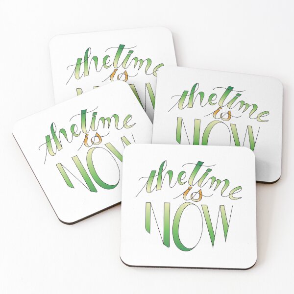 Item preview, The Time Is Now Lettering designed and sold by AlinaVuxanovici.
