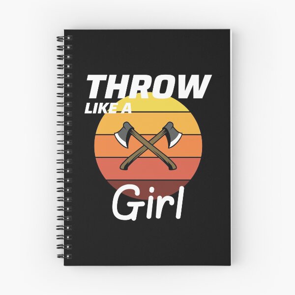 Item preview, Vintage Retro Axe Throwing Girl Thrower Hatchet Lumberjack Funny designed and sold by CuteDesigns1.
