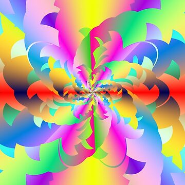 Artwork thumbnail, Fractured Fractal Fire Flower Flameout by zedpower