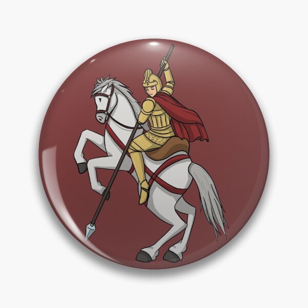 Item preview, Saint George on a white horse designed and sold by HeatherPhn.