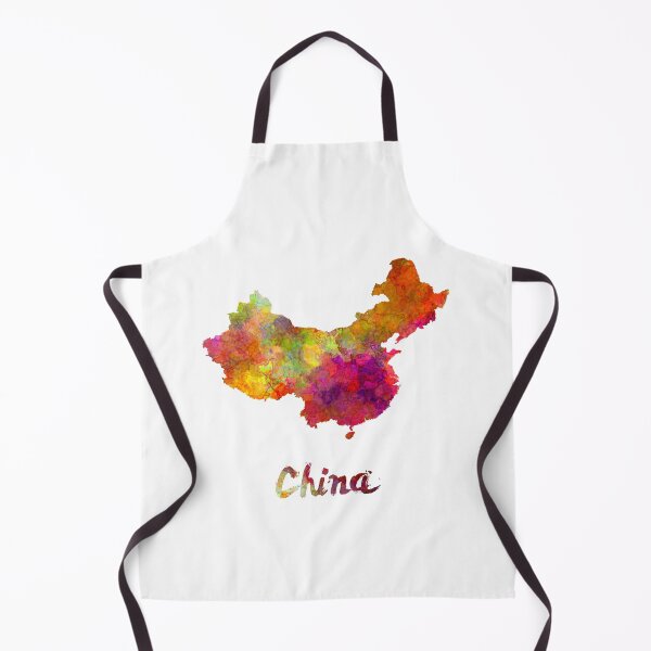 Item preview, China in watercolor map designed and sold by paulrommer.