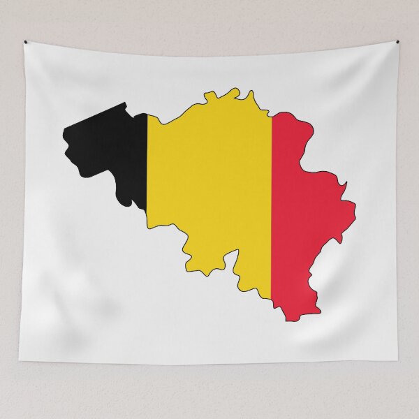 Item preview, Belgium flag map designed and sold by ctad.