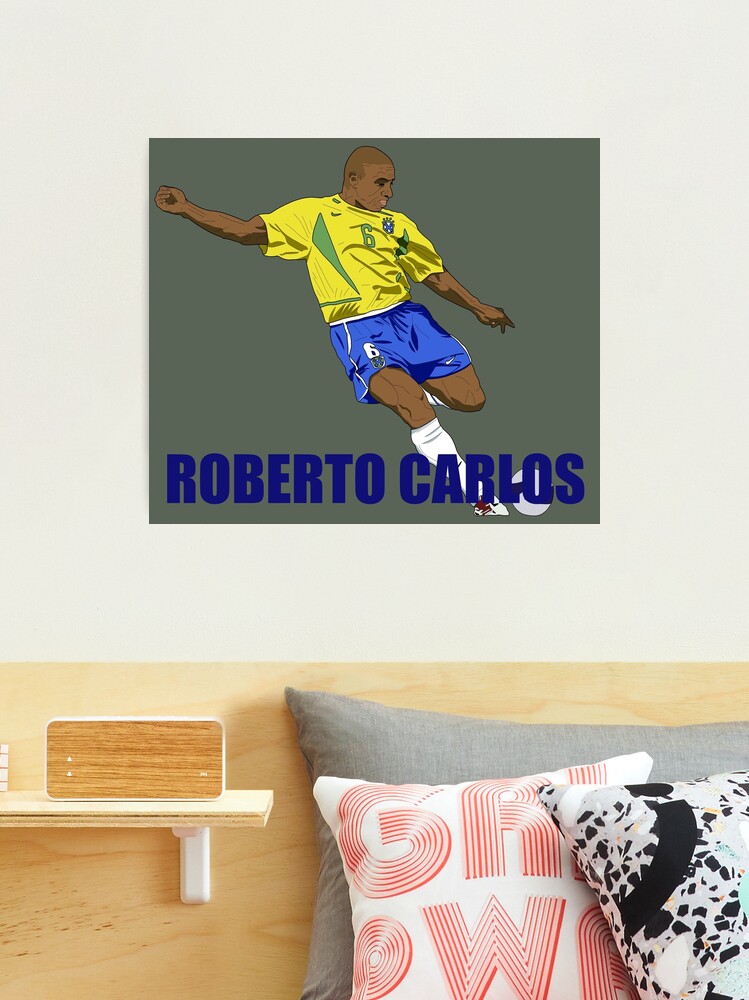 Lamina fotografica for Sale con la obra Retrato de arte digital de Roberto Carlos de TheSportsDraw Redbubble