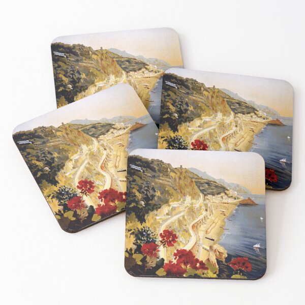 Item preview, Amalfi Coast Vintage Italy Travel Poster 1910 Italy Vintage Travel Art designed and sold by cutesy.