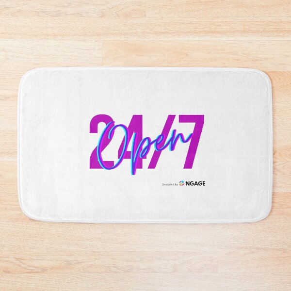 Item preview, Open 24/7 funny design designed and sold by NGAGE "LIVE LIFE".