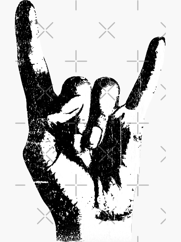 Rock On Sticker for Sale by Bogdan86