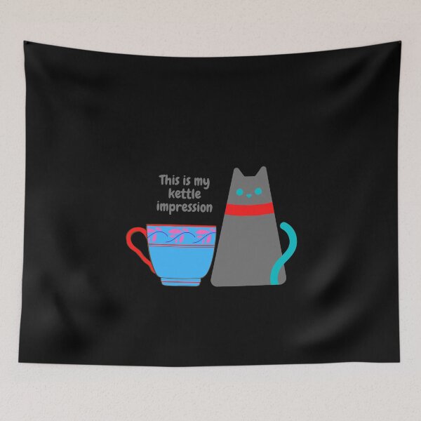 Item preview, Cats impression of a kettle  designed and sold by Blertz.