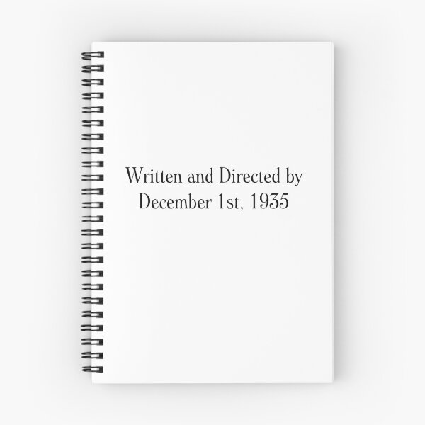 Item preview, Written and directed by December 1st, 1935 designed and sold by Rayuela.
