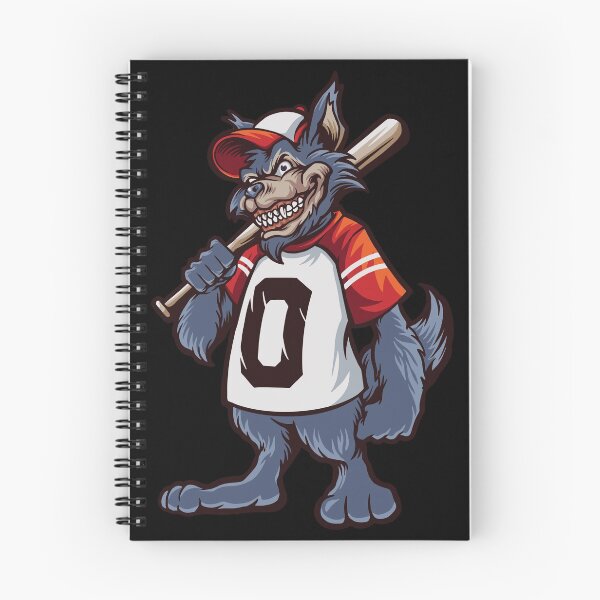 Item preview, Hit Hard Run Fast Turn Left Wolf Baseball Player  designed and sold by TeesMii.