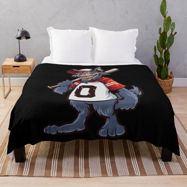Item preview, Hit Hard Run Fast Turn Left Wolf Baseball Player designed and sold by TeesMii.