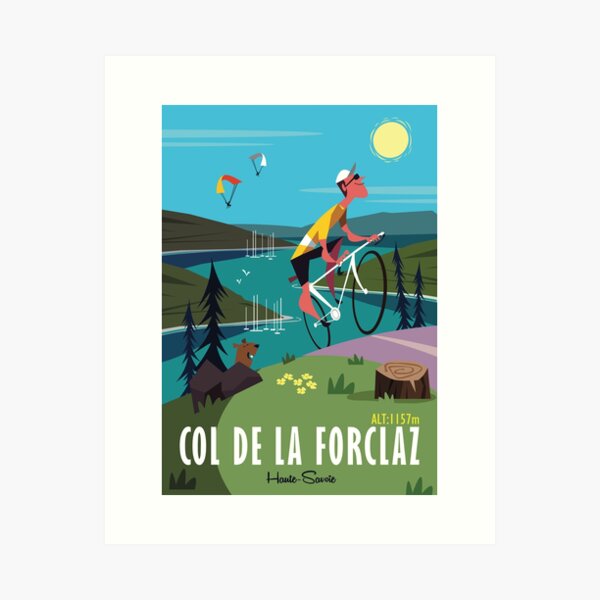 Item preview, Col de la Forclaz poster designed and sold by Gary Godel.