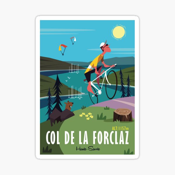 Col de la Forclaz poster Sticker