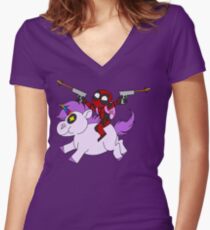 Uni-Pool Women's Fitted V-Neck T-Shirt