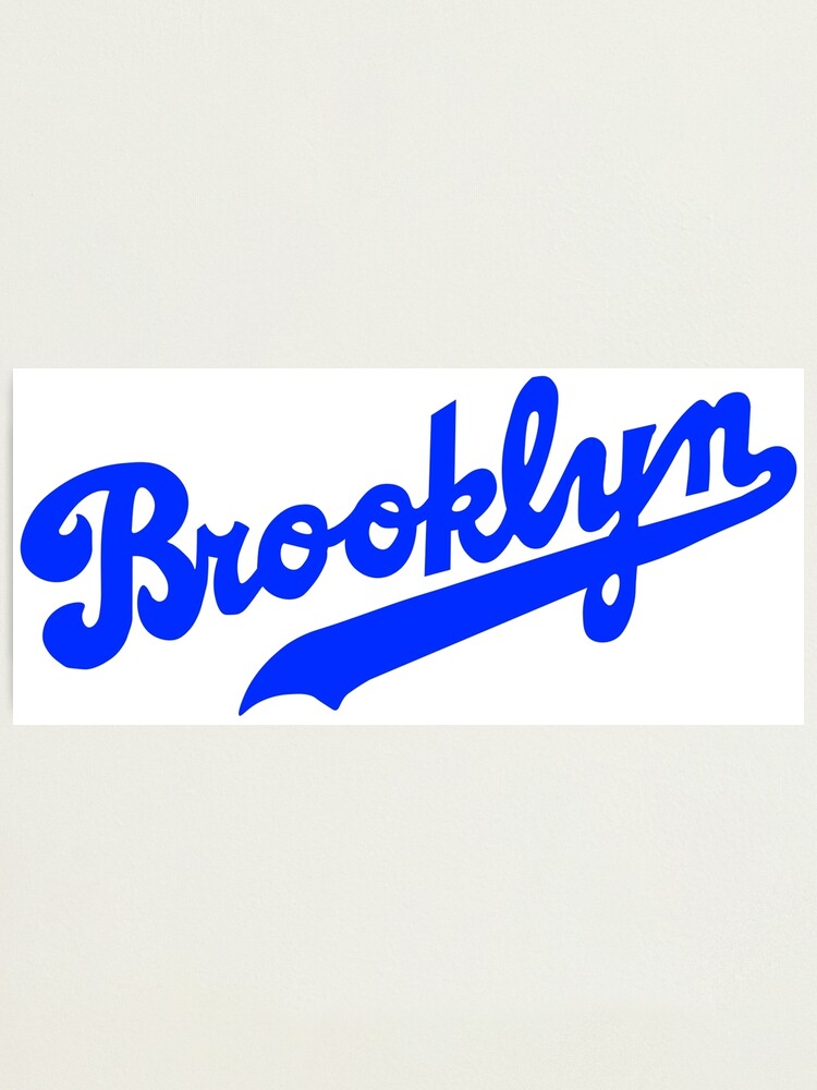 brooklyn vintage dodgers baseball | Photographic Print