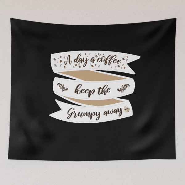 Item preview, A Coffee A day keep the grumpy away designed and sold by Hicham Arbaoui.