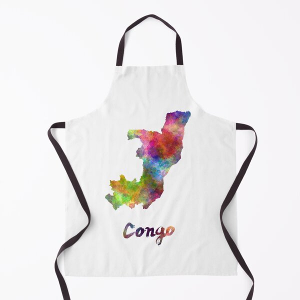 Item preview, Congo map in watercolor designed and sold by paulrommer.
