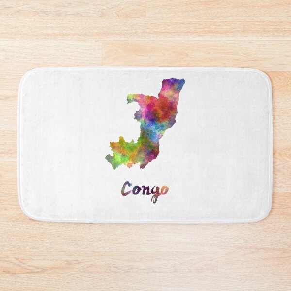 Item preview, Congo map in watercolor designed and sold by paulrommer.