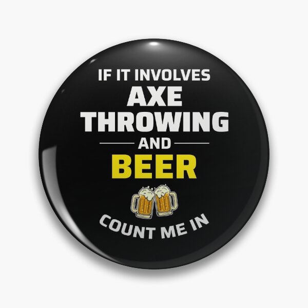 Artikelvorschau, Axe Throwing Thrower Hatchet Holzfäller Bier entworfen und verkauft von CuteDesigns1.
