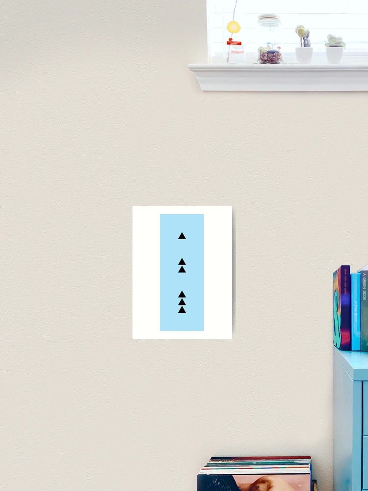 Thumbnail 2 of 3, Art Print, Triangular geometry designed and sold by Raspberry-Cat.