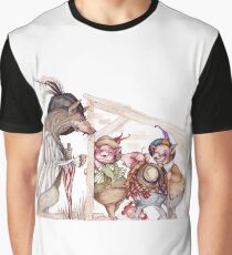 Three little pigs Graphic T-Shirt