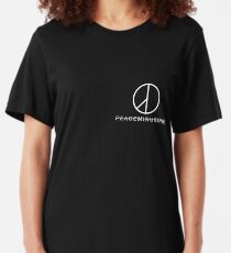 G Dragon Peace Minus One Logo Pocket Slim Fit T-Shirt