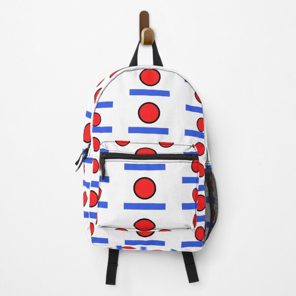 Item preview, Red and blue shapes design on a white background designed and sold by seelya83.