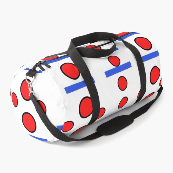 Item preview, Red and blue shapes design on a white background designed and sold by seelya83.