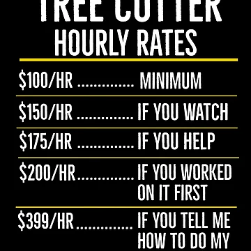 Artwork thumbnail, Tree Cutter Hourly Rates by Luna1Shop