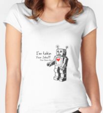 Robot Women's Fitted Scoop T-Shirt