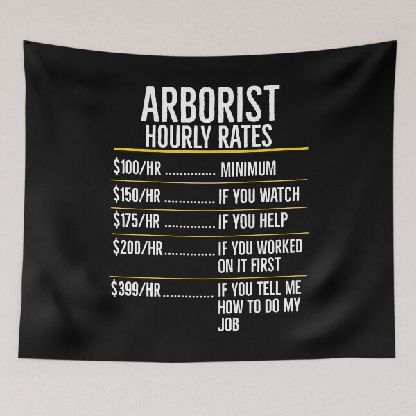Item preview, Arborist Hourly Rates designed and sold by Luna1Shop.