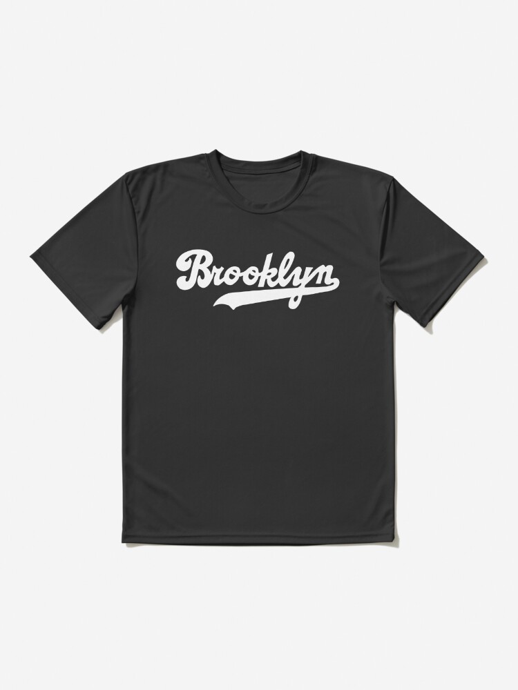 Brooklyn Dodgers with Dodger Mascot Tee Shirt Gray