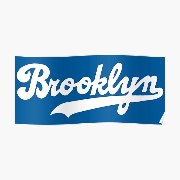 Defunct Brooklyn Dodgers baseball team emblem blue 1902 Greeting