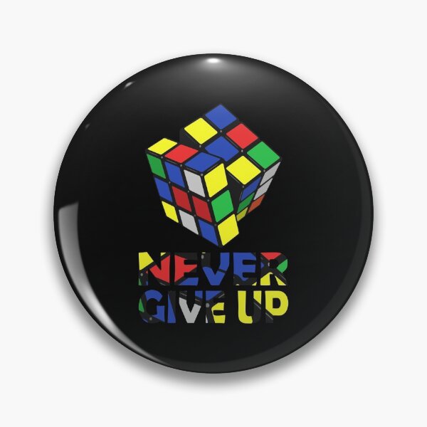 Item preview, Pegatina Nunca te rindas Essential Rubiks Cube designed and sold by Love2MakeArt.