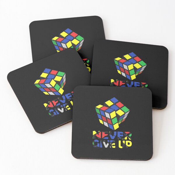 Item preview, Pegatina Nunca te rindas Essential Rubiks Cube designed and sold by Love2MakeArt.