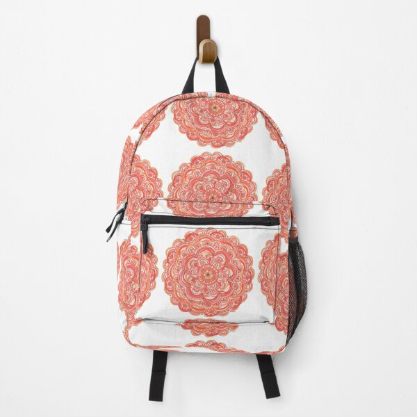 Item preview, Orange Scalloped Mandala Flower designed and sold by LABrizendine.