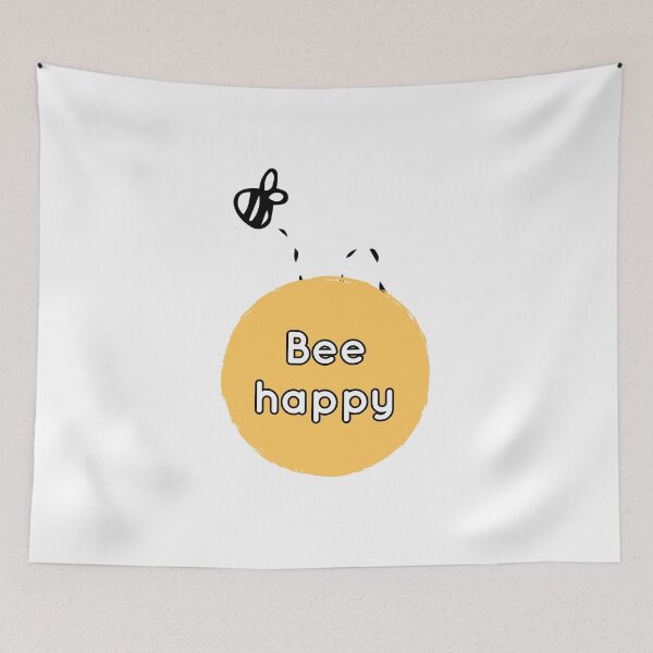 Item preview, bee happy designed and sold by CrazyFace5.