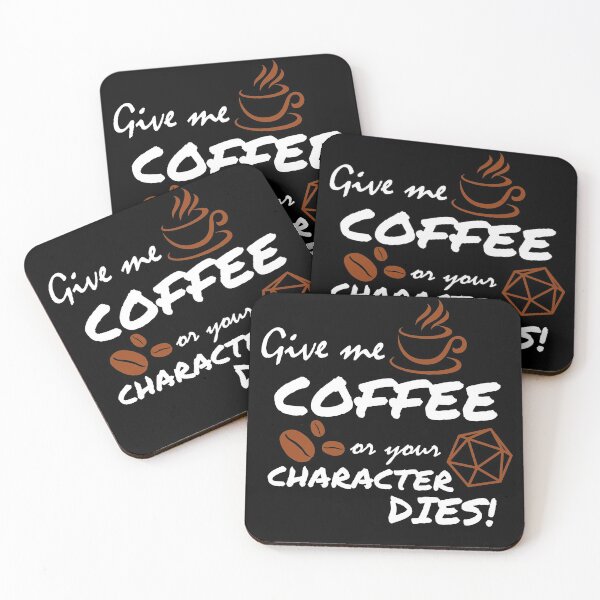 Item preview, Give me coffe or I kill your character designed and sold by montasy.