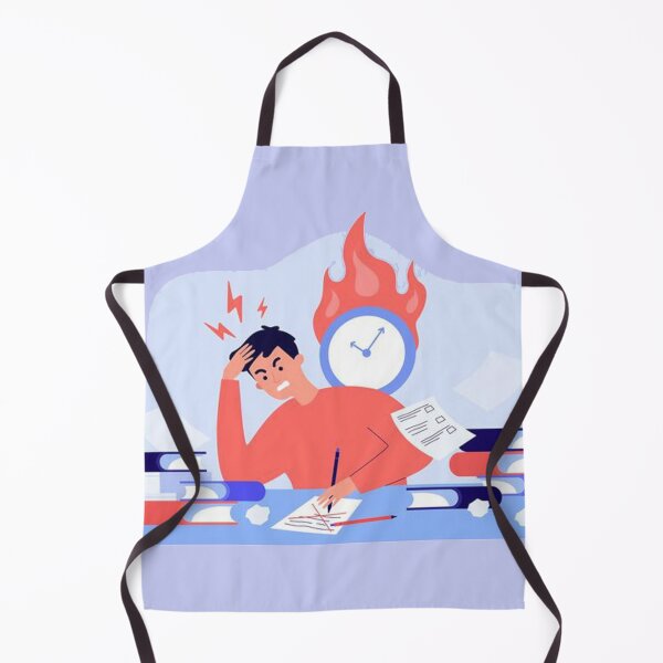 Item preview, Male student learning before exams or writing test designed and sold by ESDT.