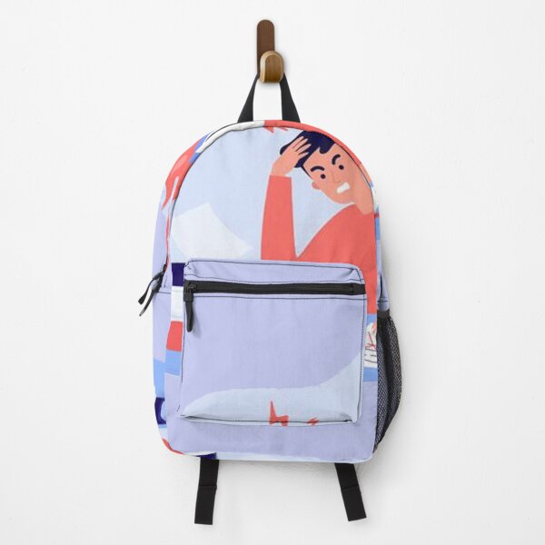 Item preview, Male student learning before exams or writing test designed and sold by ESDT.