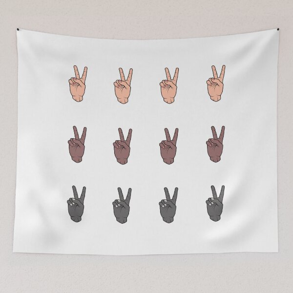 Item preview, Peace Sign Emoji Sticker Pack designed and sold by royal-tees.