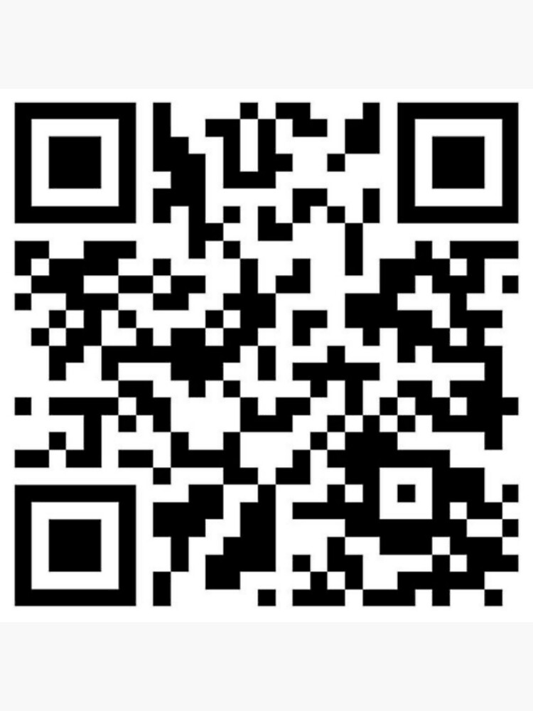 Thumbnail 3 of 3, Sticker, RICKROLL QR CODE designed and sold by hipeFN.