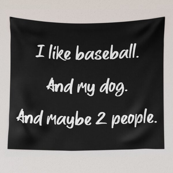 Item preview, I love baseball, my dog and 2 people - II designed and sold by 2Girls1Shirt.